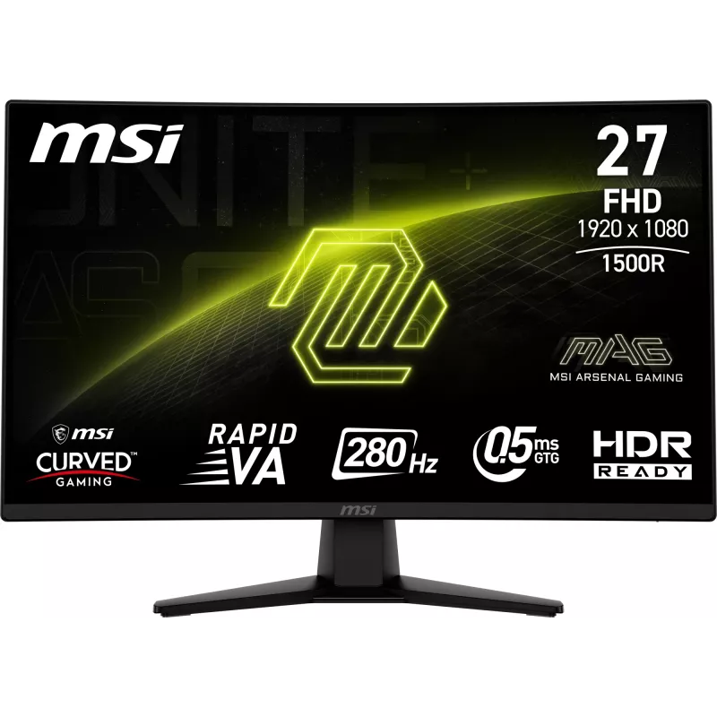 MSI MAG 274CXF Computer Monitor 68,6 cm (27 Zoll) 1920 x 1080 Pixel Full HD Schwarz