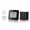 Hama „EWS-Trio“ Wetterstation, mit drei Sensoren, schwarz