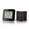 Hama „EWS-Trio“ Wetterstation, mit drei Sensoren, schwarz