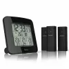 Hama „EWS-Trio“ Wetterstation, mit drei Sensoren, schwarz