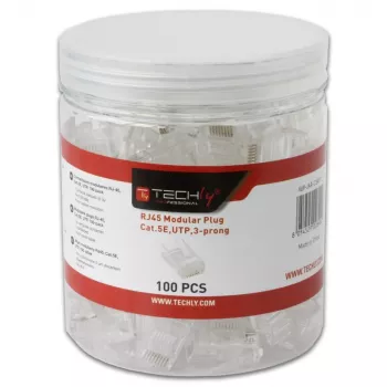 Techly IWP-JAR-C5RTY Drahtverbinder RJ45 Transparent