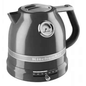 Elektrischer Wasserkocher KITCHENAID 5KEK1522EMS — 1,5 L, 2400 W, Edelstahl, 7 Temperatureinstellungen