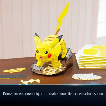 4D Build, Pokémon Pikachu 3D-Modellbausatz, Pokémon-Figur, Kanto First Partner Collection, Schreibtischdekoration, 201 Teile, für Kinder ab 12 Jahren