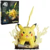 4D Build, Pokémon Pikachu 3D-Modellbausatz, Pokémon-Figur, Kanto First Partner Collection, Schreibtischdekoration, 201 Teile, für Kinder ab 12 Jahren