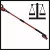 Fensterreinigungswerkzeug Einhell BRILLIANTO 1200 mm Schwarz Rot