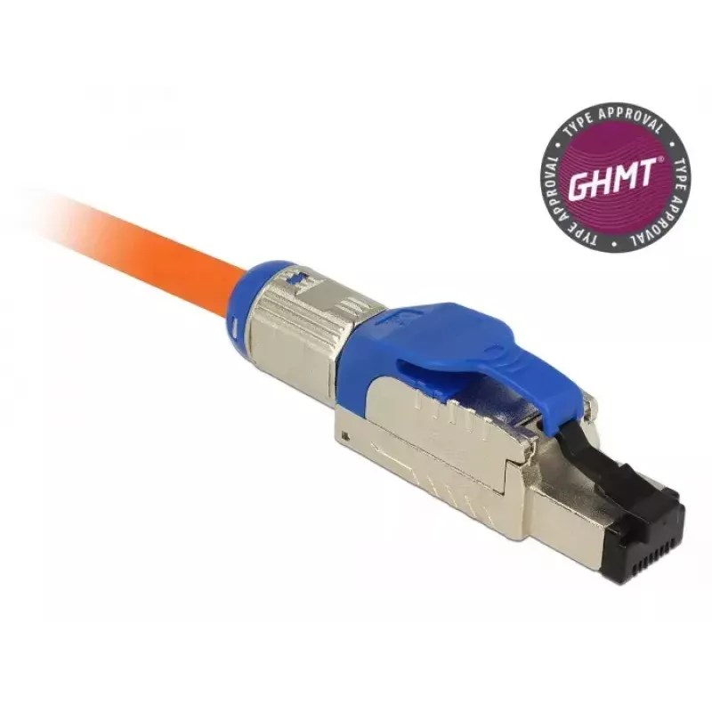 Drahtverbinder RJ-45 DeLOCK 86487 Blau Silber
