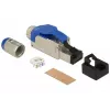 Drahtverbinder RJ-45 DeLOCK 86487 Blau Silber