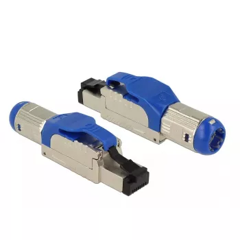 Drahtverbinder RJ-45 DeLOCK 86487 Blau Silber