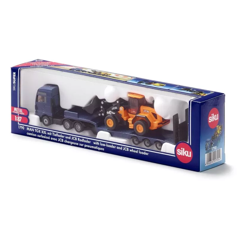 Truck-Spielfahrzeug Siku 1790 Metall und Kunststoff, empfohlenes Alter 3+, schwarz/blau/gelb