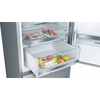Bosch Serie 6 KGE39AICA Kühl-Gefrierkombination Freistehend 343 L Edelstahl