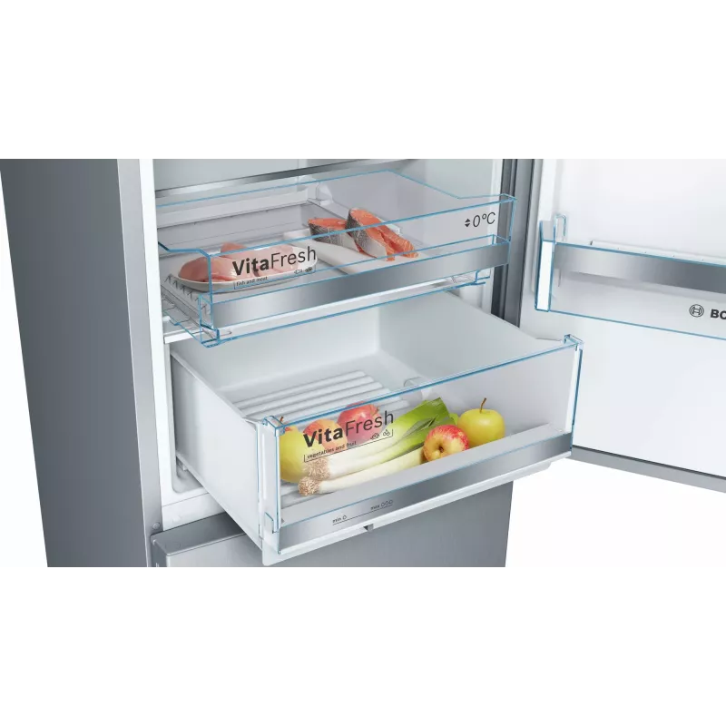 Bosch Serie 6 KGE39AICA Kühl-Gefrierkombination Freistehend 343 L Edelstahl