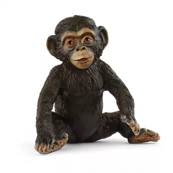 Figur Schleich Baby-Schimpanse 14884 — WILD LIFE mehrfarbig, für Kinder ab 3 Jahren