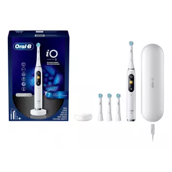 Elektrische Zahnbürste Oral‑B iO Series 9 Luxe Edition — White Alabaster