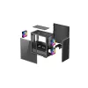 PC-Gehäuse DeepCool MATREXX 40 3FS Micro Tower — Micro ATX/Mini-ITX, gehärtetes Glas, 3x140/2x120 Lüfterunterstützung, GPU bis zu 320 mm, 2x3,5 Zoll + 2x2,5 Zoll, Schwarz