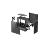 PC-Gehäuse DeepCool MATREXX 40 3FS Micro Tower — Micro ATX/Mini-ITX, gehärtetes Glas, 3x140/2x120 Lüfterunterstützung, GPU bis zu 320 mm, 2x3,5 Zoll + 2x2,5 Zoll, Schwarz