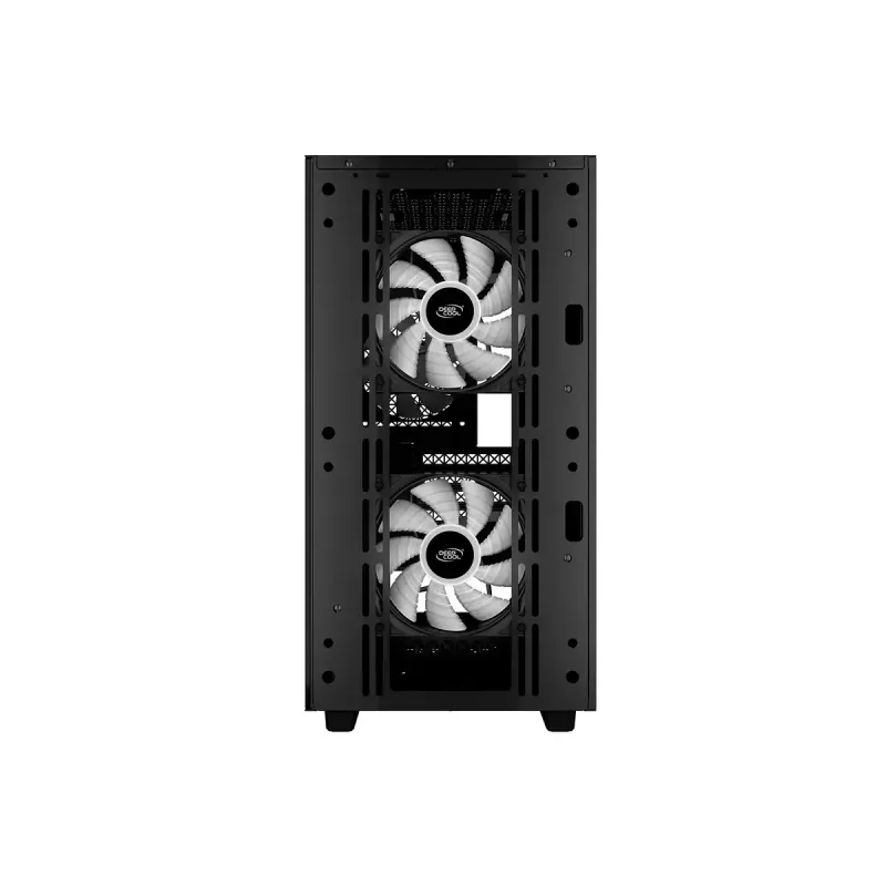 PC-Gehäuse DeepCool MATREXX 40 3FS Micro Tower — Micro ATX/Mini-ITX, gehärtetes Glas, 3x140/2x120 Lüfterunterstützung, GPU bis zu 320 mm, 2x3,5 Zoll + 2x2,5 Zoll, Schwarz