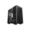 PC-Gehäuse DeepCool MATREXX 40 3FS Micro Tower — Micro ATX/Mini-ITX, gehärtetes Glas, 3x140/2x120 Lüfterunterstützung, GPU bis zu 320 mm, 2x3,5 Zoll + 2x2,5 Zoll, Schwarz