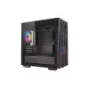 PC-Gehäuse DeepCool MATREXX 40 3FS Micro Tower — Micro ATX/Mini-ITX, gehärtetes Glas, 3x140/2x120 Lüfterunterstützung, GPU bis zu 320 mm, 2x3,5 Zoll + 2x2,5 Zoll, Schwarz