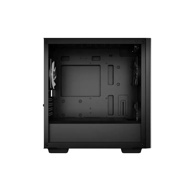 PC-Gehäuse DeepCool MATREXX 40 3FS Micro Tower — Micro ATX/Mini-ITX, gehärtetes Glas, 3x140/2x120 Lüfterunterstützung, GPU bis zu 320 mm, 2x3,5 Zoll + 2x2,5 Zoll, Schwarz
