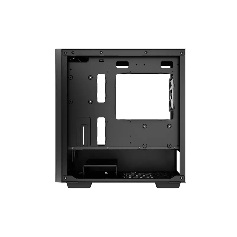 PC-Gehäuse DeepCool MATREXX 40 3FS Micro Tower — Micro ATX/Mini-ITX, gehärtetes Glas, 3x140/2x120 Lüfterunterstützung, GPU bis zu 320 mm, 2x3,5 Zoll + 2x2,5 Zoll, Schwarz