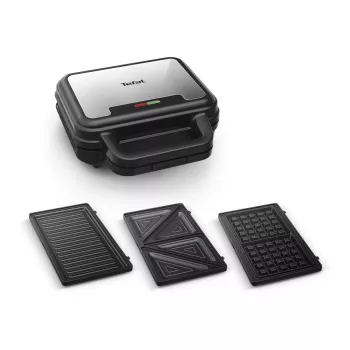 Tefal SW383D10 Sandwichmaker 700 W Schwarz, Edelstahl
