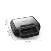 Tefal SW383D10 Sandwichmaker 700 W Schwarz, Edelstahl