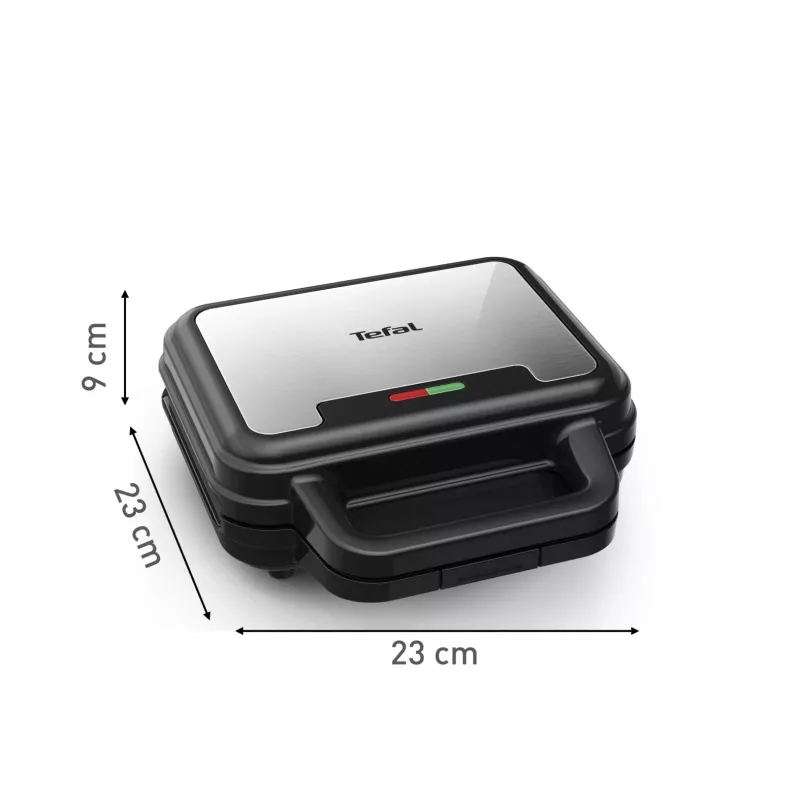Tefal SW383D10 Sandwichmaker 700 W Schwarz, Edelstahl