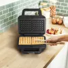 Tefal SW383D10 Sandwichmaker 700 W Schwarz, Edelstahl