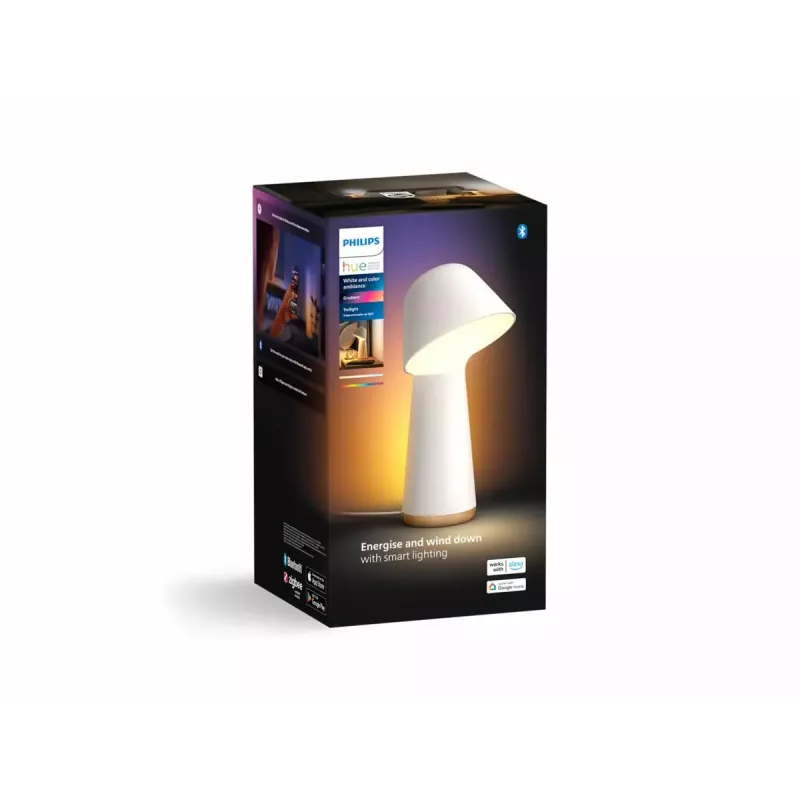 Nachttischlampe Philips Hue 13,4 W LED Weiß