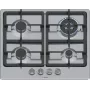 Einbau-Gaskochfeld Bosch Serie 4 PGH6B5K90, 4-Zonen Edelstahl, 60 cm, Drehregler, Wokbrenner