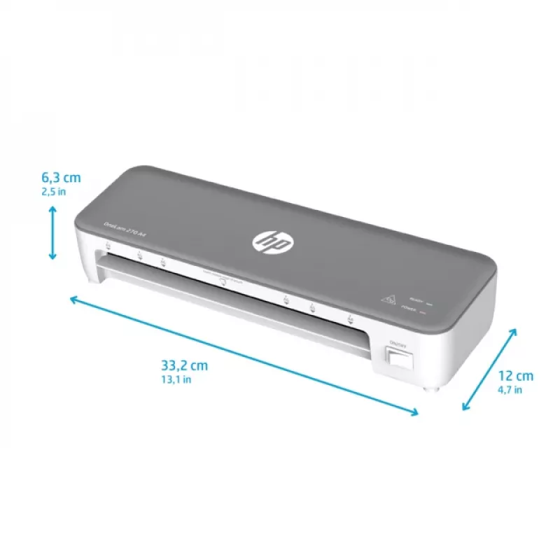 HP OneLam 270 A4 Heißlaminiergerät 270 mm/min Grau, Weiß