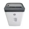 Aktenvernichter HP ONESHRED Auto 200CC — automatische Zufuhr für 200 Blatt, Mikroschnitt P-4, 28-Liter-Auffangbehälter, weiß-grau