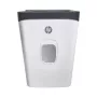 Aktenvernichter HP ONESHRED Auto 200CC — automatische Zufuhr für 200 Blatt, Mikroschnitt P-4, 28-Liter-Auffangbehälter, weiß-grau
