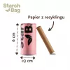 Kompostierbare Kotbeutel Starch Bag STARCHBAG BIO flieder, Pflanzenfasern, 8 × 15 Stk.