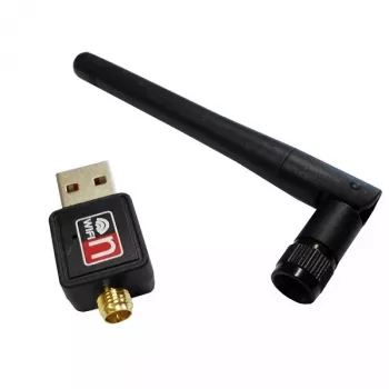 USB WLAN Adapter SAVIO CL-63, Single-Band 2,4 GHz, 150 Mbit/s, Realtek RTL8188CU, externe Antenne, USB 2.0
