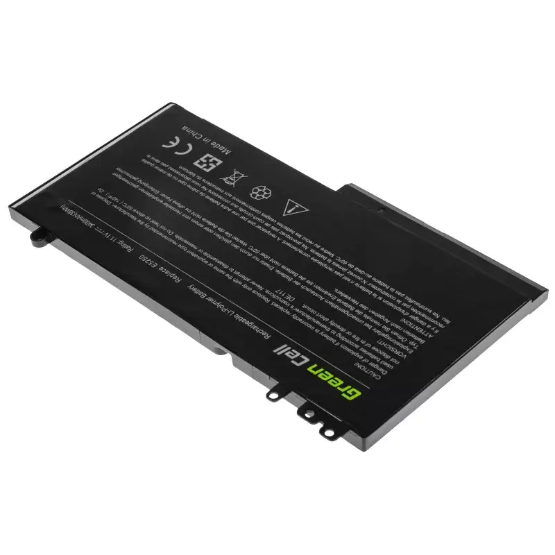 Akku Grün Cell DE117 für DELL Latitude 11 3150/3160, 12/ E5250/E5270 — LiPo 11.1V 3400mAh, 4 Zellen, schwarz