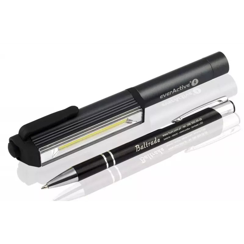 Clip-Taschenlampe everActive WL200, 3 W 200 lm, Aluminiumgehäuse, IPX4, 3×AAA, Länge 161,7 mm, schwarz