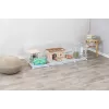 Trixie Indoor-Auslauf TX-62460 für Meerschweinchen/Kaninchen, Metall, Grau, 1400×700×350 mm
