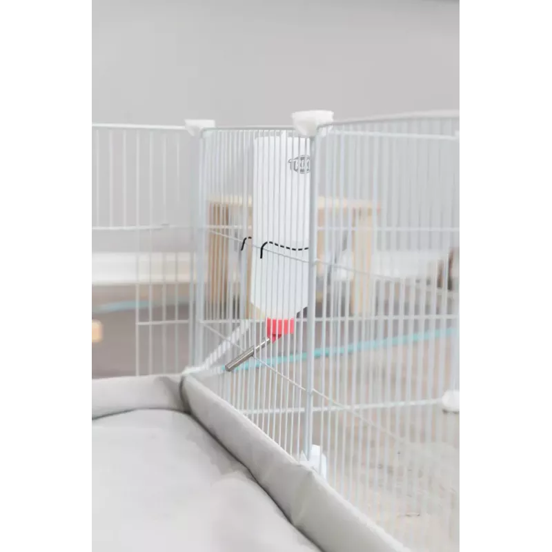 Trixie Indoor-Auslauf TX-62460 für Meerschweinchen/Kaninchen, Metall, Grau, 1400×700×350 mm