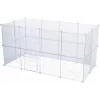 Trixie Indoor-Auslauf TX-62460 für Meerschweinchen/Kaninchen, Metall, Grau, 1400×700×350 mm
