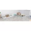 Trixie Indoor-Auslauf TX-62460 für Meerschweinchen/Kaninchen, Metall, Grau, 1400×700×350 mm