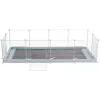 Trixie Indoor-Auslauf TX-62460 für Meerschweinchen/Kaninchen, Metall, Grau, 1400×700×350 mm