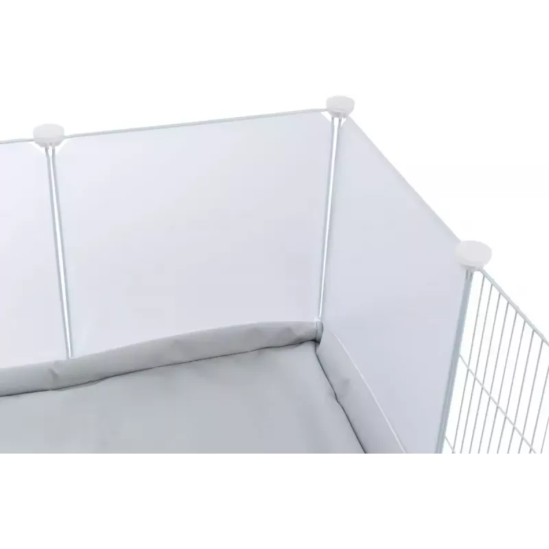 Trixie Indoor-Auslauf TX-62460 für Meerschweinchen/Kaninchen, Metall, Grau, 1400×700×350 mm