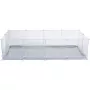 Trixie Indoor-Auslauf TX-62460 für Meerschweinchen/Kaninchen, Metall, Grau, 1400×700×350 mm