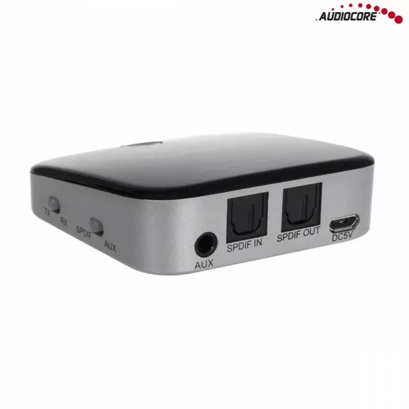 Audiocore AC830 (Baseus Qiyin) Bluetooth-5.0-AUX-Empfänger, Schwarz