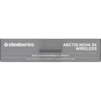 Headset STEELSERIES Arctis Nova 3X Wireless — binaurales Over-Ear-Headset, Bluetooth 5.3, 2,4 GHz RF, 40 h Akku, USB-C