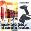 Handheld Barcode Scanner Manhattan Long Range CCD