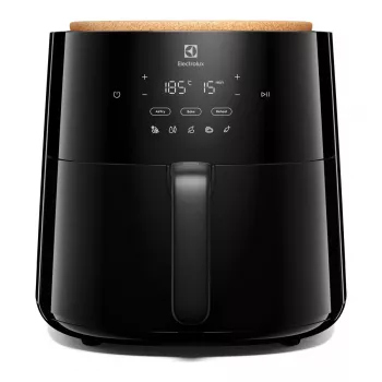 Heißluftfritteuse Electrolux EAF7B – 6,8 L, 1800 W, Touch-Bedienung, 8 Programme, max. 200 °C, schwarz