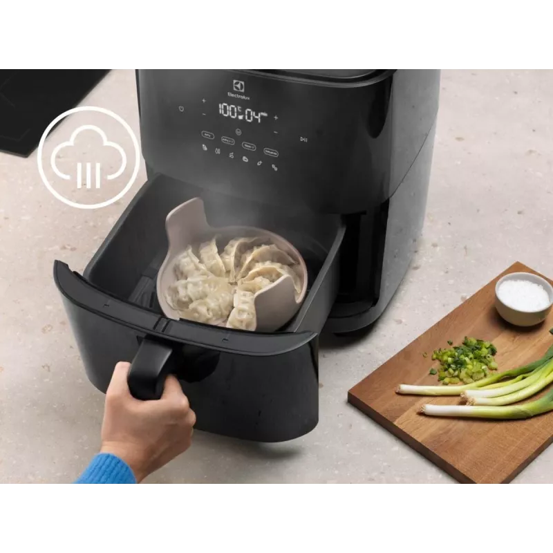 Electrolux EAF7SB Einzel 6,9 L Standgerät 1700 W Heißluftfritteuse Schwarz