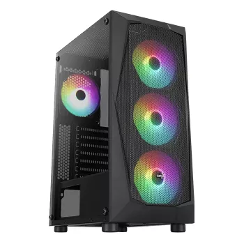 PC-Gehäuse Aerocool Falcon ARGB Midi Tower Schwarz